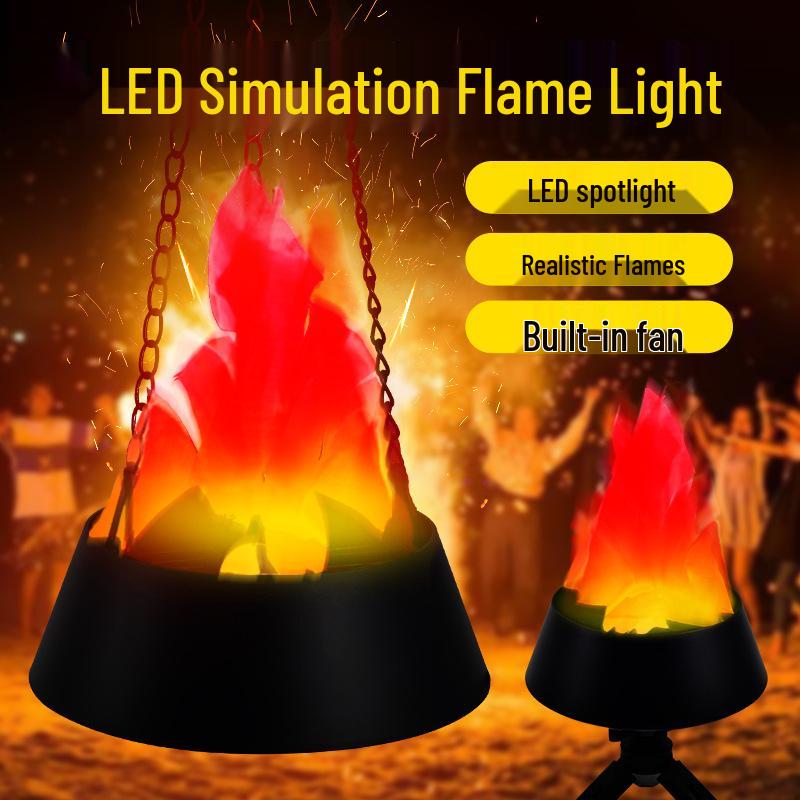 Simulated Flame Lamp for Halloween Haunted House or Bar Decor
