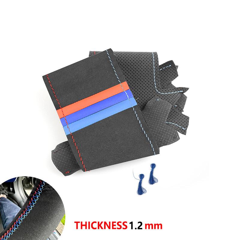 Samochodowy Zamszowy Skórzany Pokrowiec na Kierownicę Wykończenie Dla BMW M Sport F10 F11 F12 F13 F20 F22 F30 F31 F32 F34 F36 F48 F39 F25 F26 F15