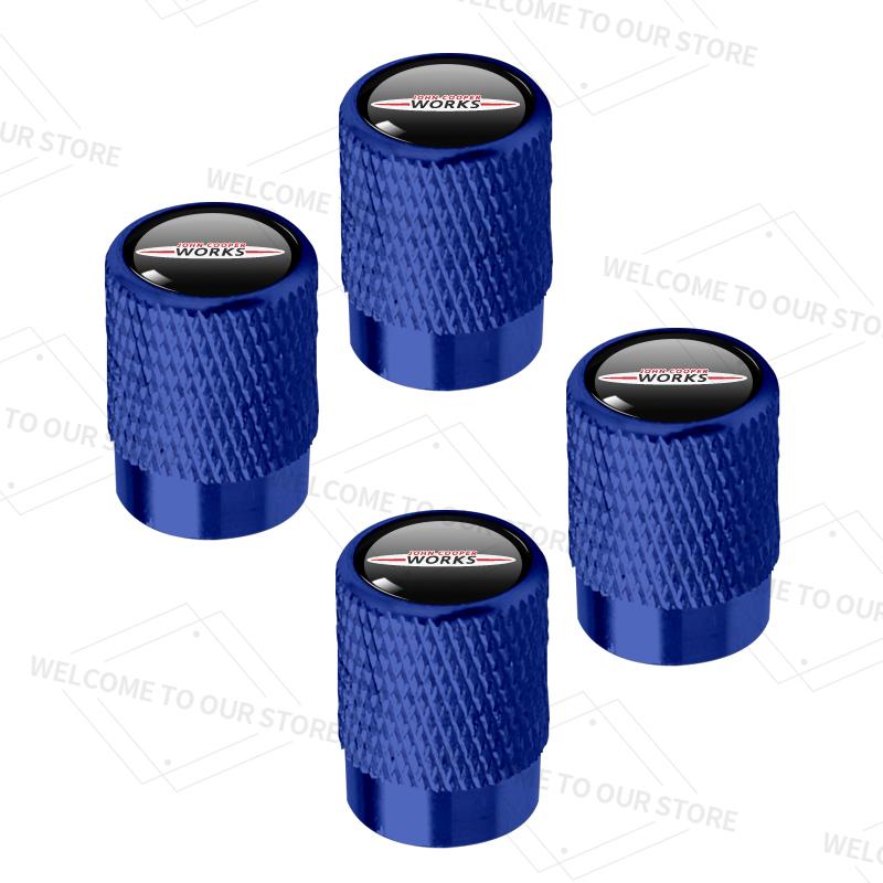4pcs/1set For Mini JCW R50 R55 R56 Cooper S  John Cooper Works S Logo Car Valve Caps Wheel Tires Air Tyre Stem Protective Cover