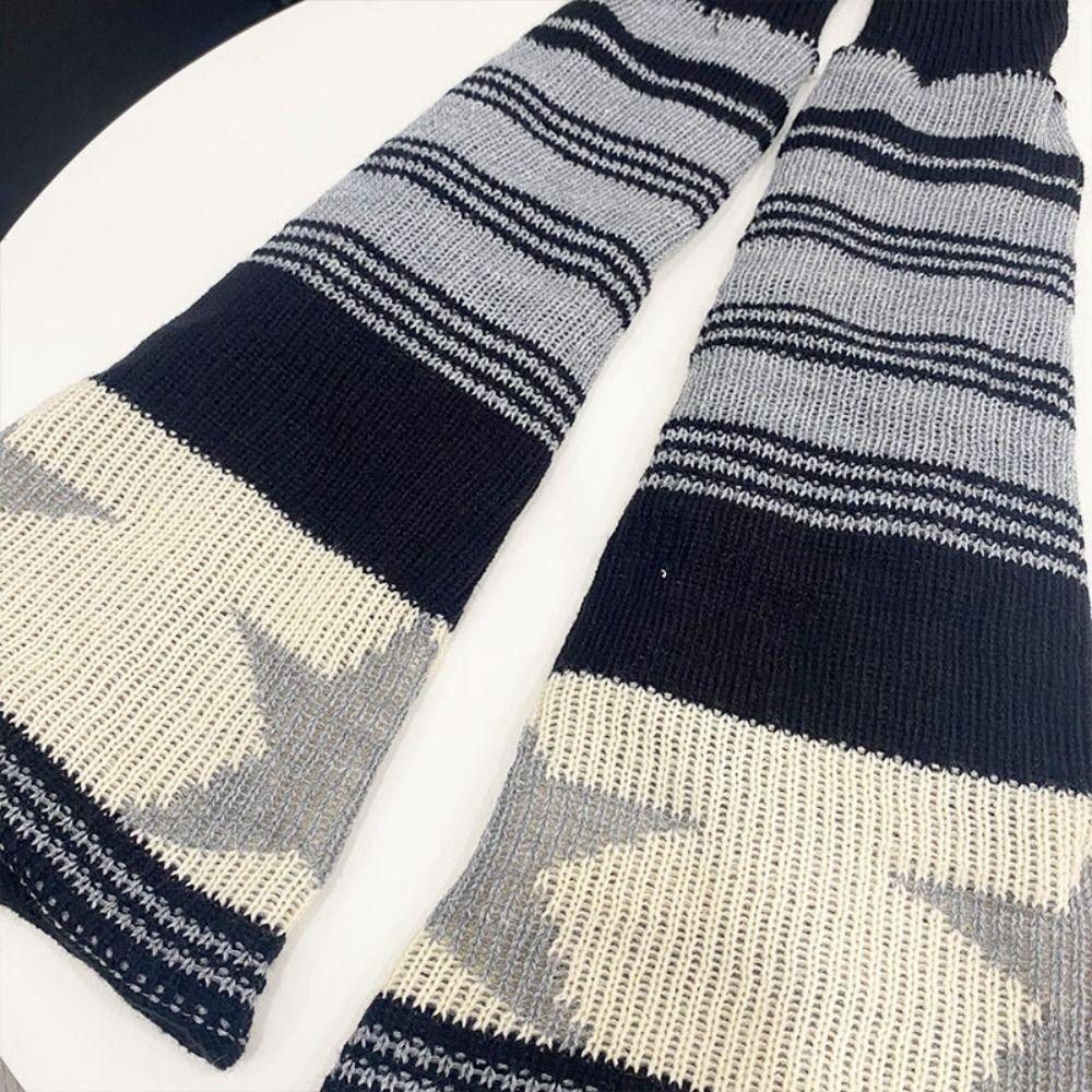 Knitted Leg Warmers Keep Warm Gothic Y2K Stockings Japanese JK Leg Socks Hot Girl Accessories