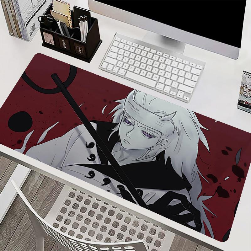 

Mousepad Laptop Mouse Pad Office Accessories PC Keyboard Pad Rubber Cup Mat Naruto Madara Uchiha Soft Mouse Mat Large Desk Mat 30x60x0.2cm