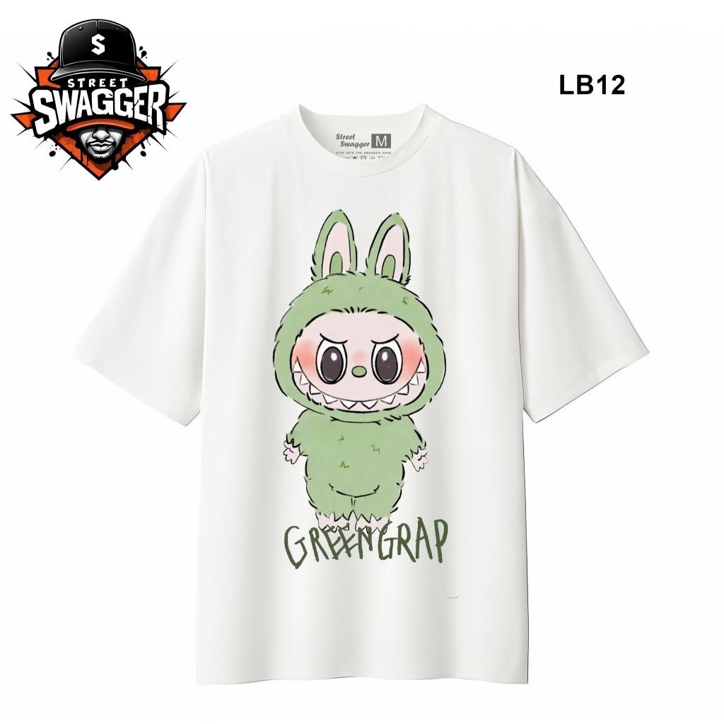 

2025 новая футболка LABUBU милый принт с коротким рукавом модный повседневный универсальный топ 5XL