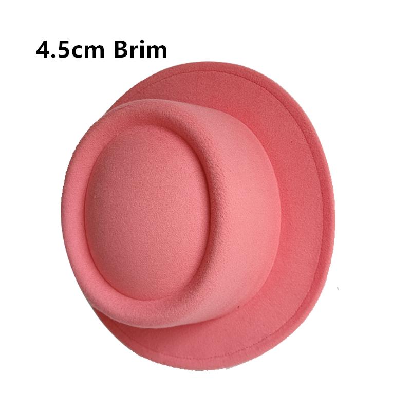 Klobouk Fedora 4,5 cm Tmavě purpurový Široký okraj Pánská móda Podzim/Zima Klobouk Pork Pie Svatba Dámský klobouk Gorras Para Hombres