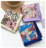 Retro ethnic style cotton small square scarf silk scarf spring and summer new fashion versatile stacked waist scarf decorative headscarf scarf