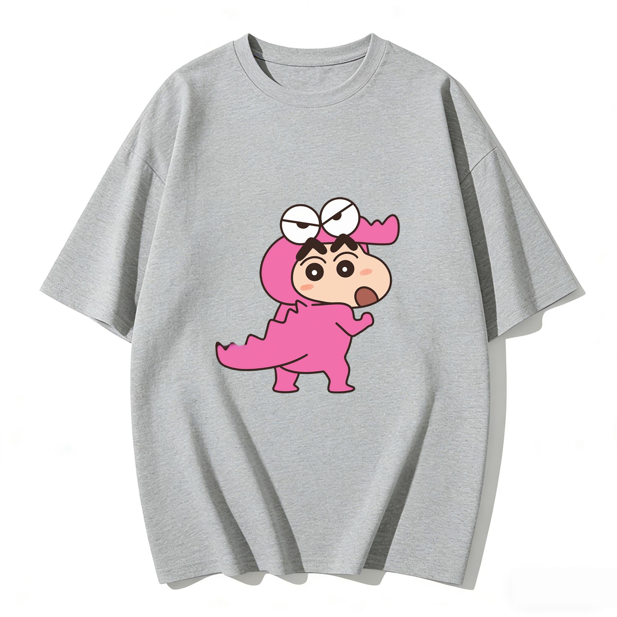 

Crayon Shinchan Cute Cartoon T Shirt Couple Clothes Family Matching Tee Summer Casual Short Sleeve Cotton Top Fashion Streetwear S