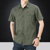 Letní vypraná pracovní ležérní košile s krátkým rukávem Tenká volná Pánská košile s polovičním rukávem Módní Pánské topy Pohodlné a odolné Módní trend