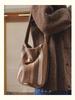 Crossbody Shoulder One Bag Ladies Plush Bucket Shape Fashion Casual Retro Simple