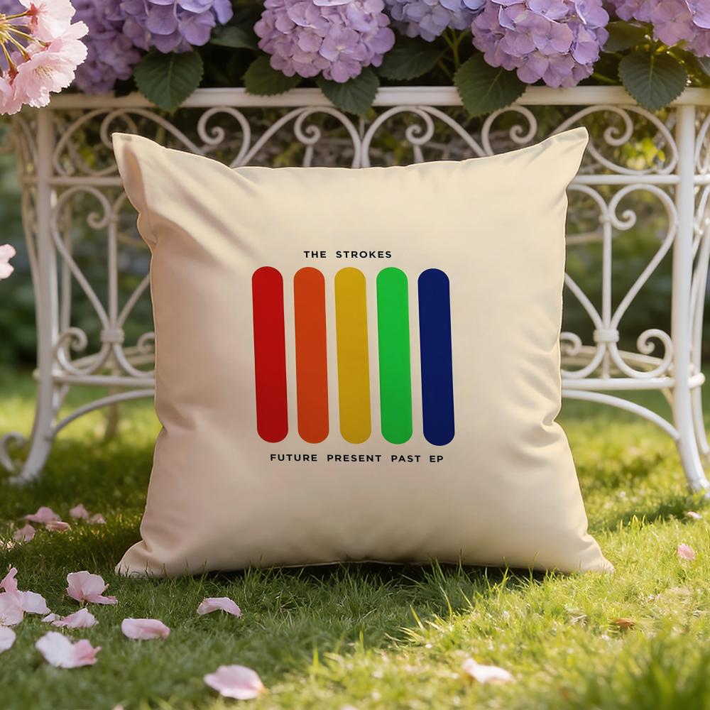 The S-Strokes Band Cushion Cover Home & Car Dual-Scene Pillow Cover: Reversible for Premium Comfort