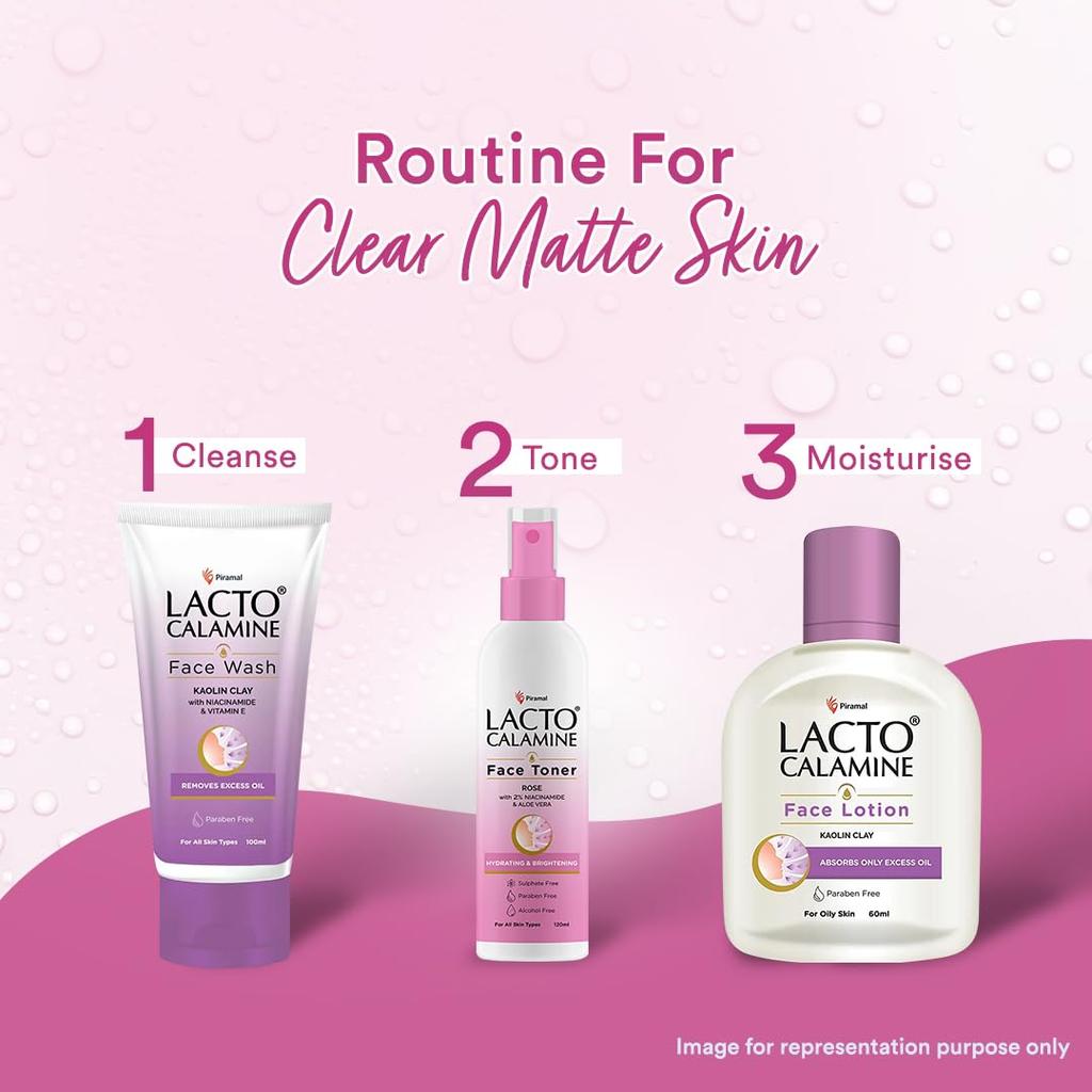 Lacto Calamine Rose Water Toner For Glowing Skin 120ml Pack Of 1 Hydrating Face Toner