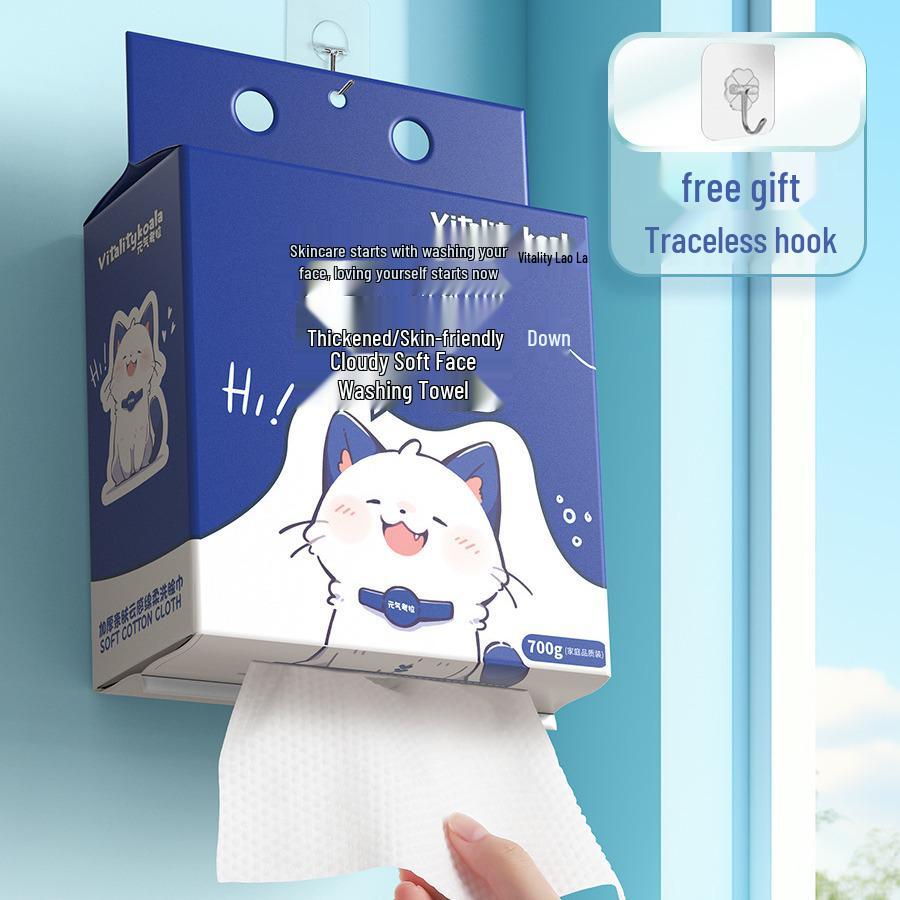Wall-Mounted 100% Cotton Disposable Face Towel 23x20CM
