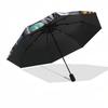 1pc Yin Yang Dragon Phoenix Symbol Umbrella with Plastic Handle,Suitable for All Seasons Home Travel Outdoor UmbrellaDD361