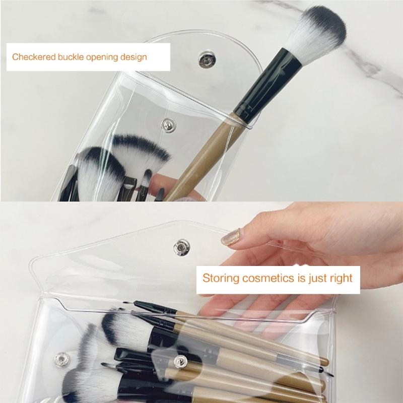 Portable Clear Cosmetic Bag Transparent Makeup Organizer for Travel and Daily Use