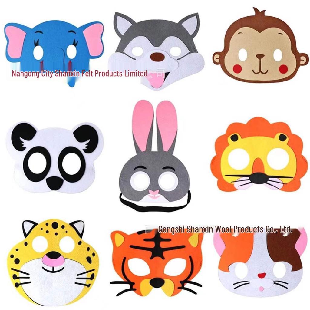 Children's Cartoon Halloween Masquerade Felt Eye Mask