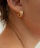 S'Secondo Ayun Soft Fan Hoop Earrings_2 Colors