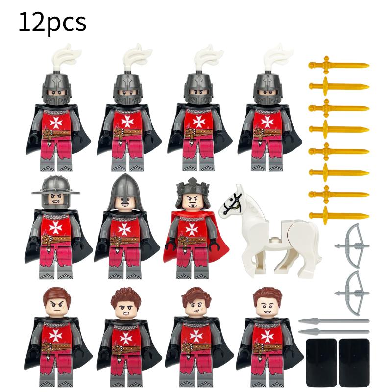 Building Blocks Medieval Knights Military Dragon Soldiers Ancient Castle Figures