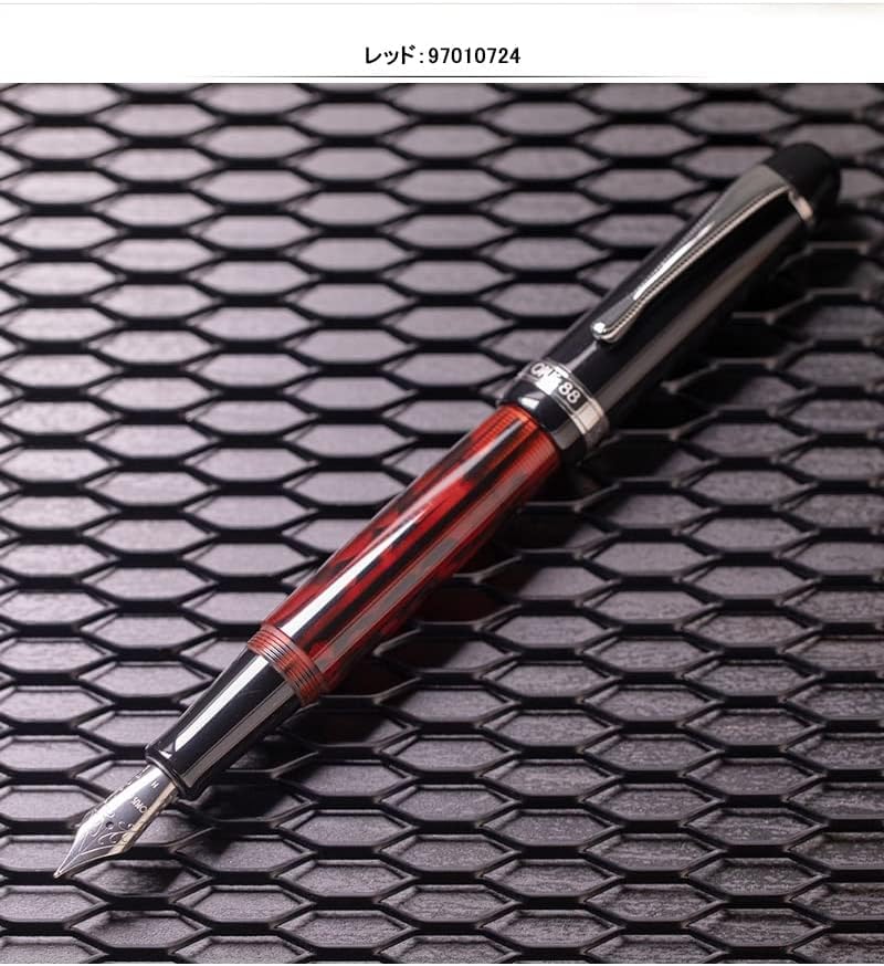 OPUS 88 Opus 88 Fountain Pen RED JAZZ Jazz Red Eye Drop Type Extra Fine Font EF OP97010724-EF