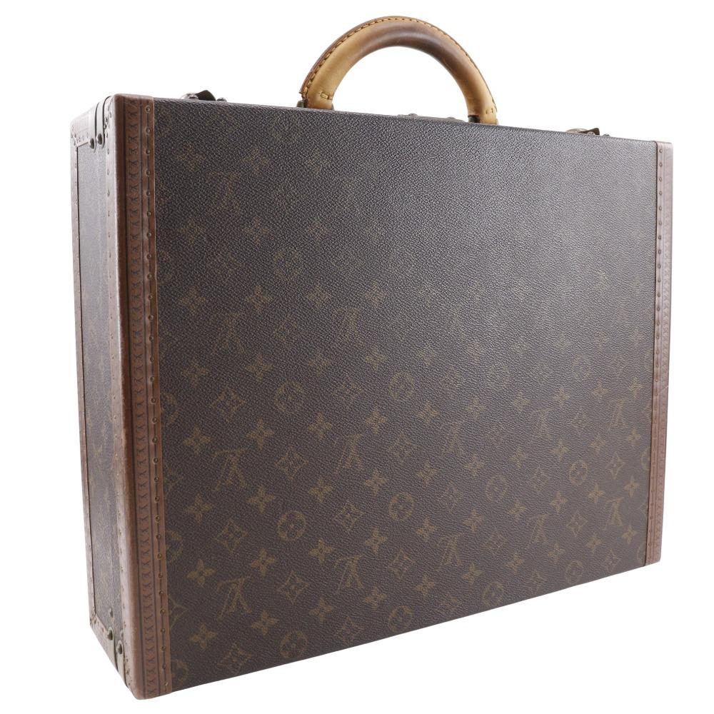 Louis Vuitton Prezidentský kufr M53012 vintage Aktovka Hnědá Monogramová plátnovina unisex Použitý
