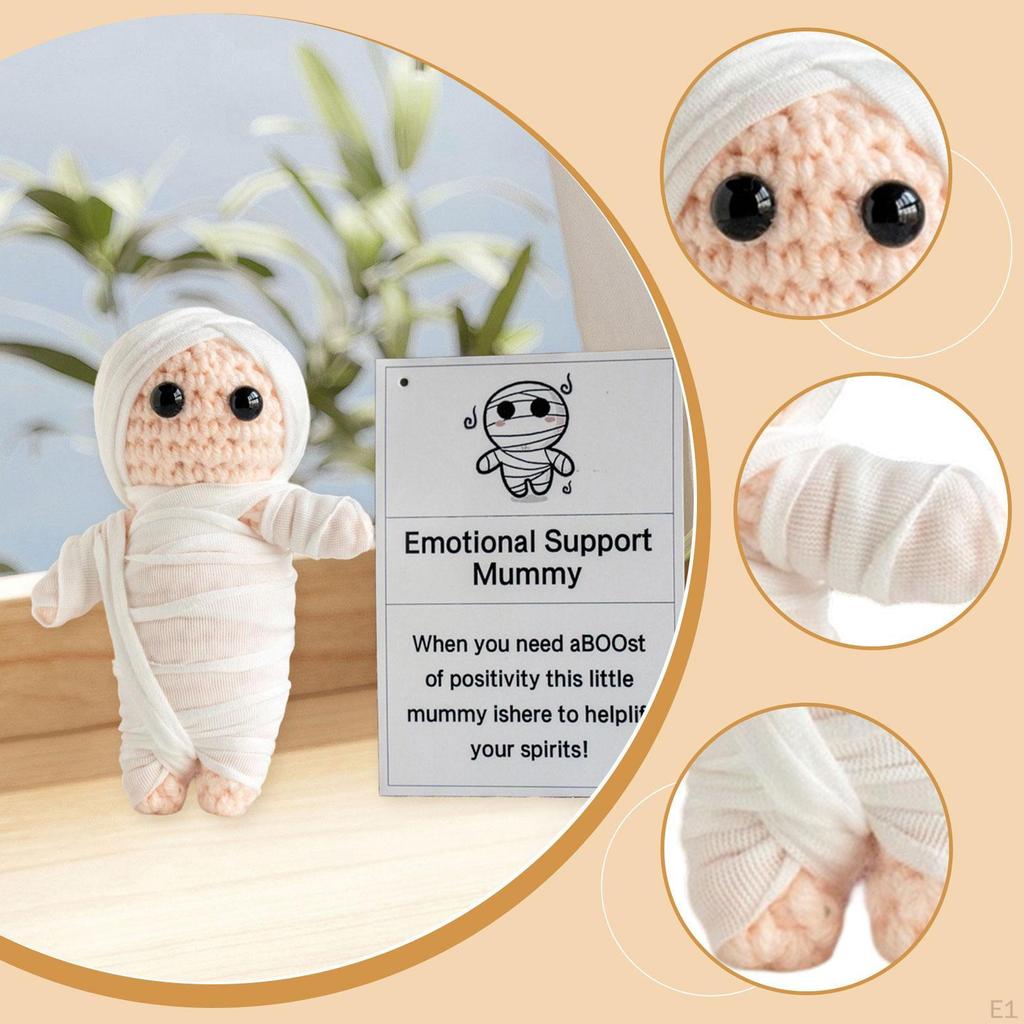 Decompression Mummy Plush - Halloween-Themed Handmade Stress Relief Companion
