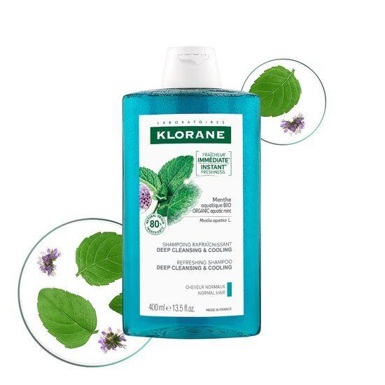 KLORANE Aqua Mint Deep Cleansing Cooling Shampoo 400ml Bonobono Planning/Single Item