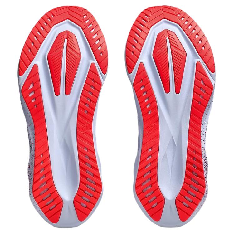 Asics Novablast 5 Comfortable Soft Cushioning Breathable Support Casual Running Shoes Men Sneakers White Purple 1011C139-500