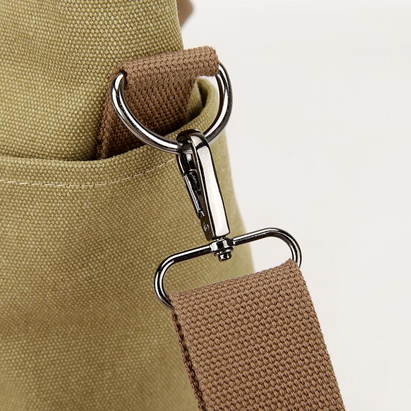 Dámská všestranná plátěná taška tote - Velkokapacitní crossbody batoh na cestování, nakupování a do kampusu