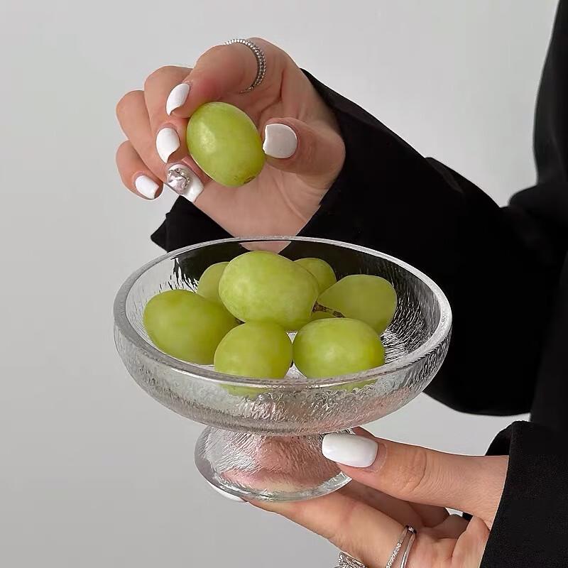 Glacier Glass High-footed Serving Plate