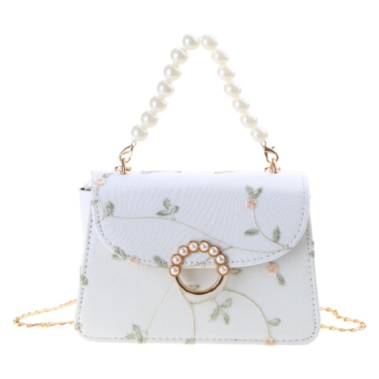 Trendy Lace Embroidery Crossbody Shoulder Bag for Women and Girls PU Handbag 1