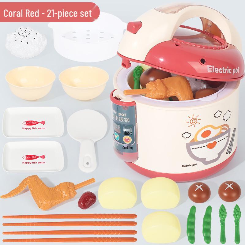 Kid's Smart Spray Rice Cooker Toy - Play Kitchen Simulation