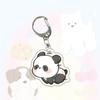 Running Animal Cat Dogs Pets Acrylic Funny Toy Animal Key Ring for Women Men DIY Car Handbag Phone Case Pendant Accessories Gift