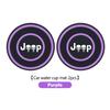 2pcs Silicone Car Cup Holder Coaster Non-Slip Anti Dust Cup Mat For Jeep Grand Cherokee Compass Patriot Renegade Wrangler AJQ1