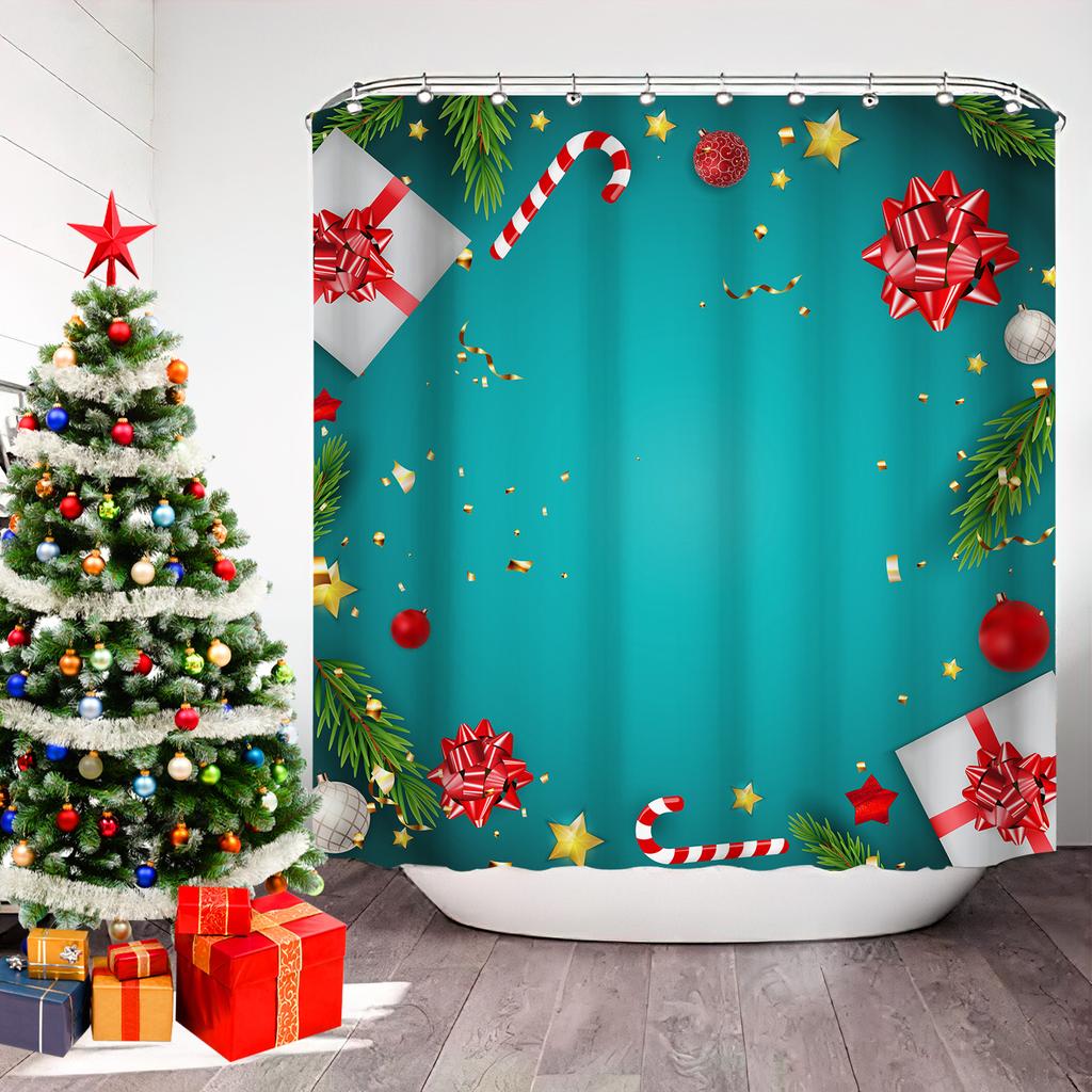 JINRUN Bathroom Thickened Waterproof Curtain Mildew Proof Shower Curtain Shower Partition Curtain Shower Curtain Bathroom Curtain Free Perforation