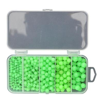 375Pcs/Set Fishing Beads Night Glow Fishing Soft Beads Glow Sea Fishing Lures Green Baits Eggs Fishing Tackles Tool