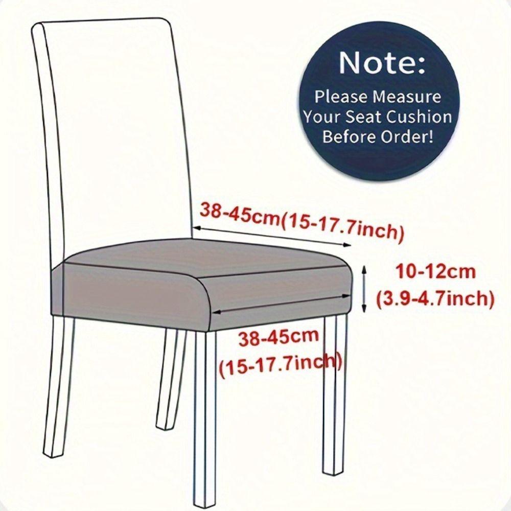 Stretchy Jacquard Chair Covers Soft Removable Chair Seat Covers Washable Solid Color Anti-Slip Chair Slipcovers Office