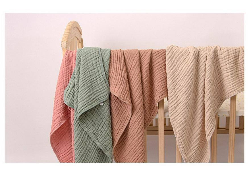 Hooded Baby Bath Towel & Soft Gauze Swaddling Blanket