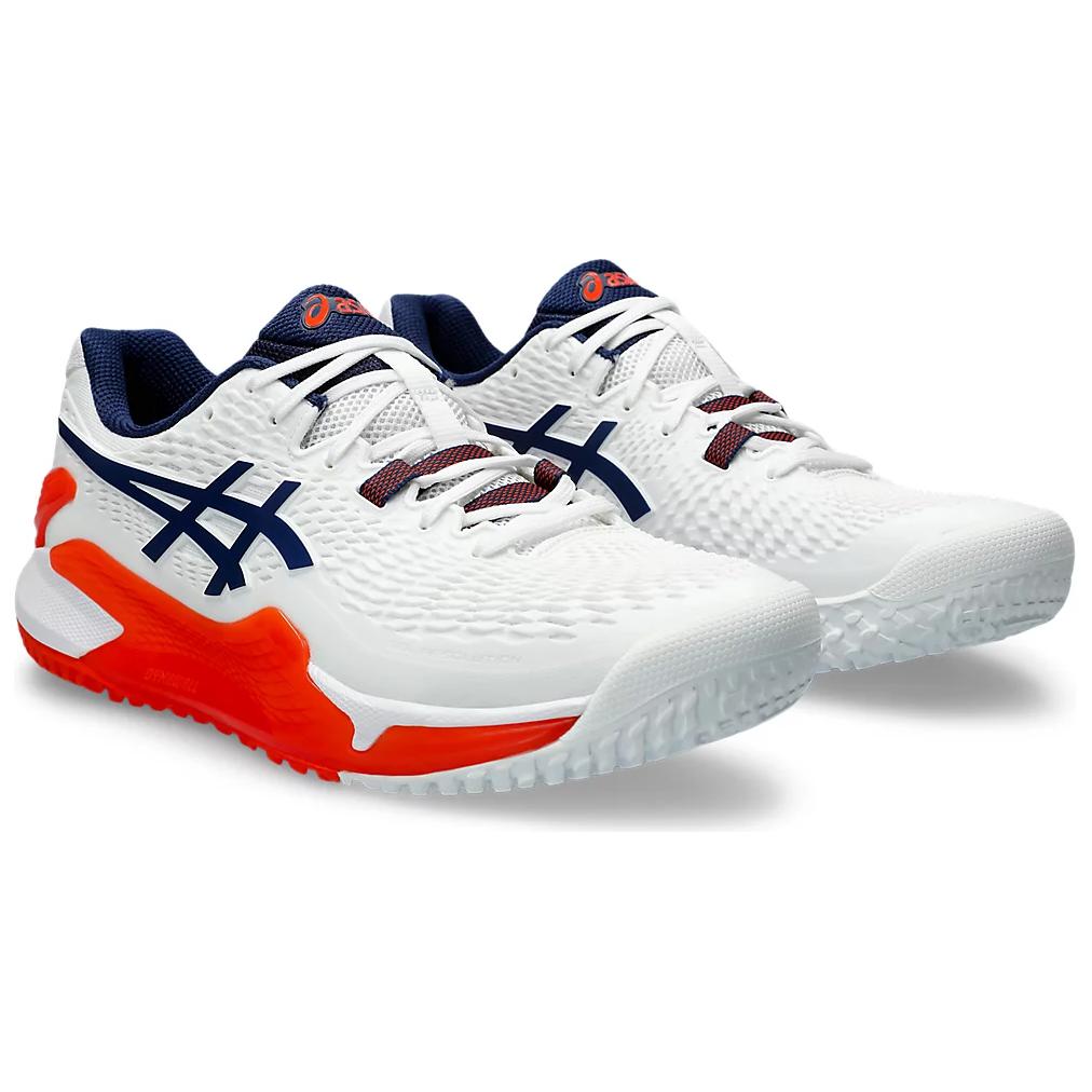 Asics Gel-Resolution 9 Trendy Sports Low-Top Tennis Shoes Men Sneaker White 1041A377-102
