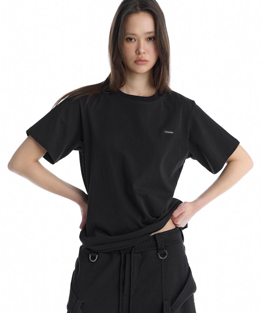 Teulimingbeodeu Essential Regular-Fit T-Shirt [ Black ]