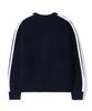 TRILLION Washable Hairy Brush Track Zip-Up Knit (Navy)