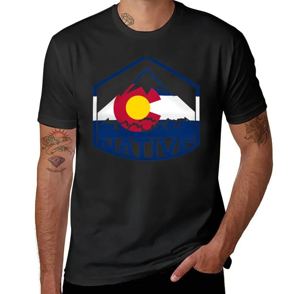 Native Colorado T-Shirt boys animal print vintage customs design your own men workout shirt