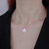 Lotus Tassel Necklaces for Women Girl NEW Good Luck Lotus Pendant Necklace Chinese Style Jewelry Accessories