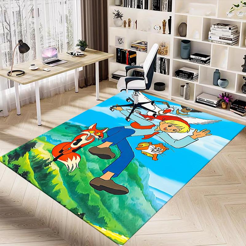 Adventure Mountains Carpet For Playroom Bedroom Living Room Sofa Home Decorkids Game Area Rug Nonslip Floor Mat