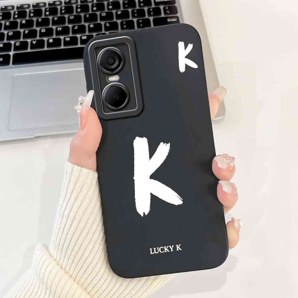 Luckly Letters Cover For Tecno Pop 6 Pro Case 2022 Silicone Soft TPU Phone Case For Tecno Pop6 Pop 6 Pro Bumper 6.6"