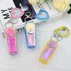 Portable Lipstick Bag Pouch Lip Balm Bag Keychain Holder Creative Lipsticks Protective Cover With Mirror