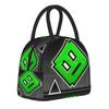 Geometry Cube Game Accessories Insulated Lunch Bag For Outdoor  Food Storage Bag Portable Cooler Thermal Lunch Box