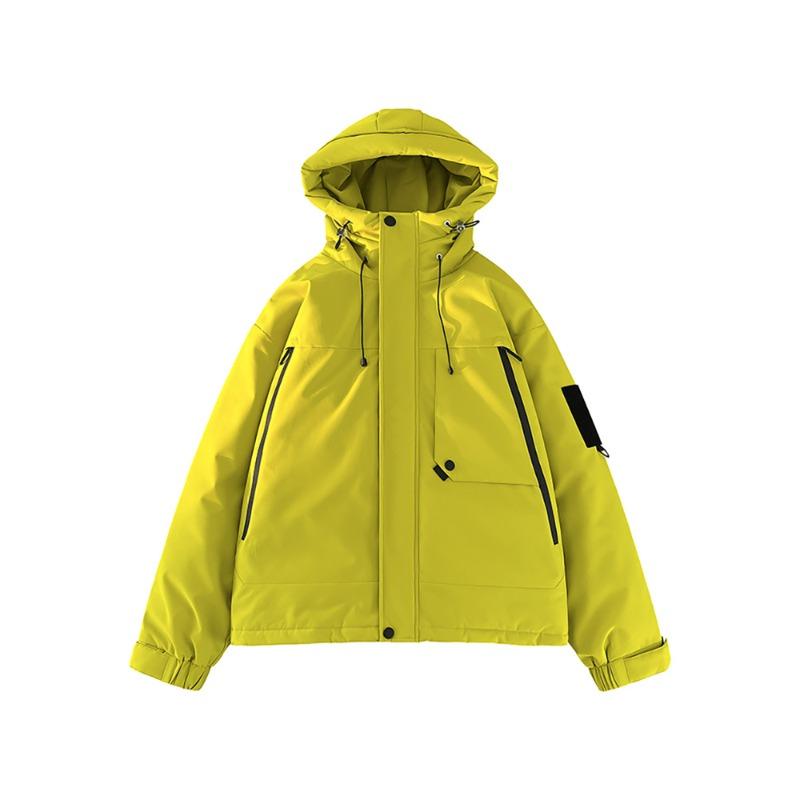 Men's and Women's Hooded Solid Color Versatile White Duck Down Jacket, Youth Casual Warm Jacket, Thickened In Winter