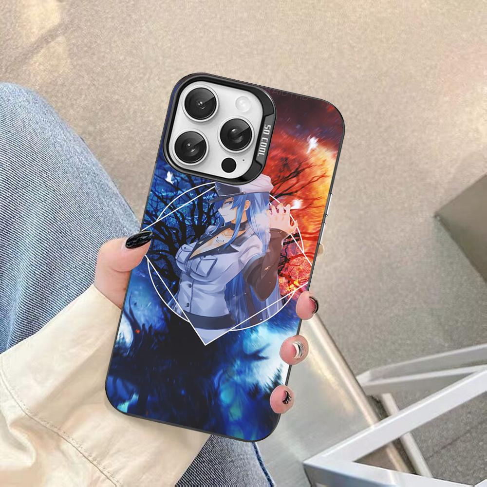 Akame Ga Kill Esdeath Phone Case For IPhone 16 15 14 13 12 11 Pro Max X XR XSMAX 8 7 Plus Matte Shockproof Back Cover
