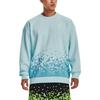 Under Armour Felpa Girocollo a Maniche Lunghe con Stampa Grafica Curry Felpa Uomo Blu 1374315-469