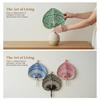 New Summer Cooling Cattail-Leaf Fan Traditional Fan Wall Decoration Hand-Woven Fan Colorful Hanging Fan Living Room Decoration