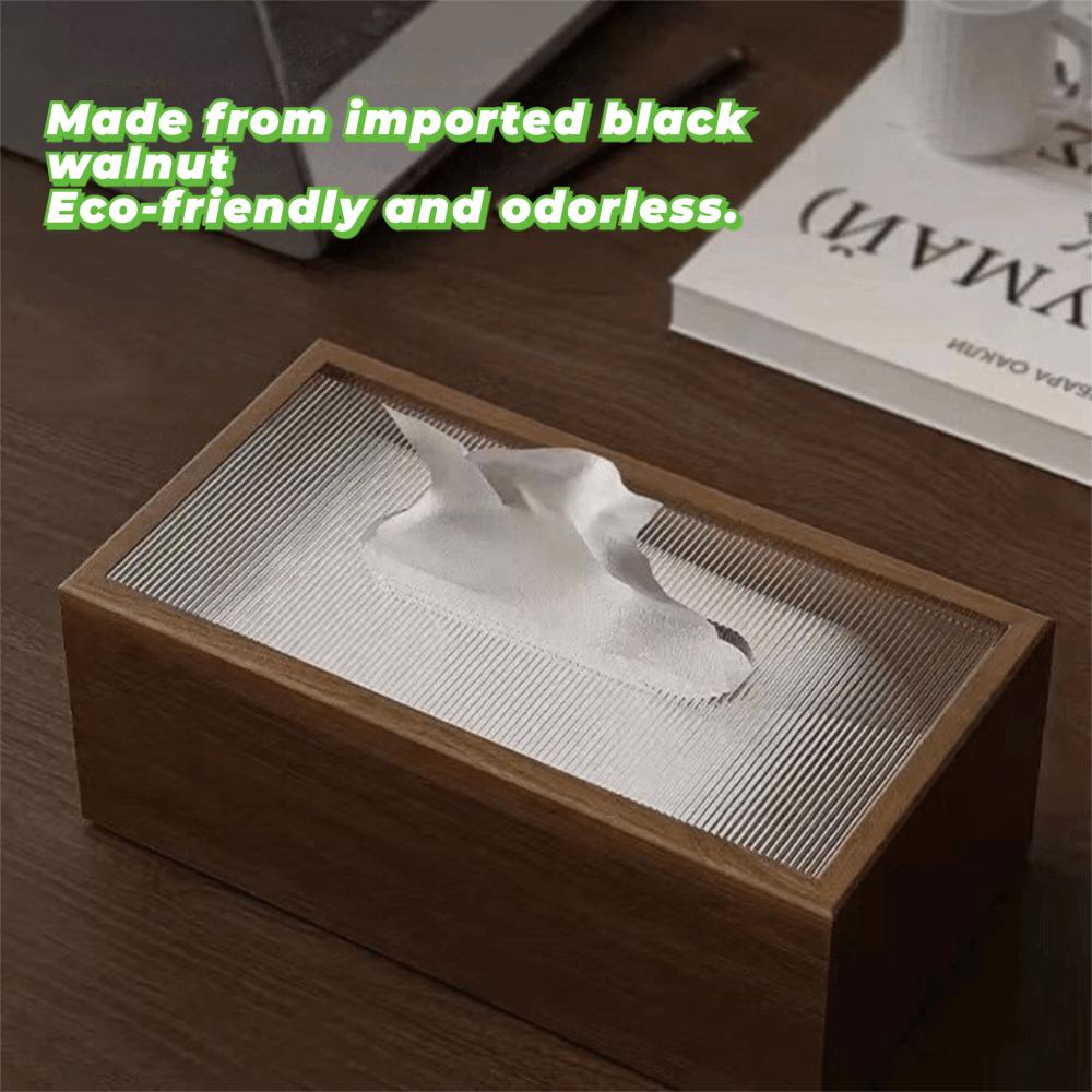Minimalist Wood Napkin Box Elegant Creative Paper Towel Holder Decorative High-end Quality Paper Box Hotel Use