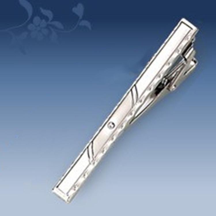 Men's Geometric Frosted Tie Clip - Stylish & Personalized Business Accessory