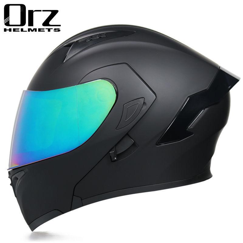 Motorcycle Helmets Men's and Women's Unveiling Helmets Full Helmets Tail Rider Bluetooth Locomotive Men's and Women's Winter Personality Electric